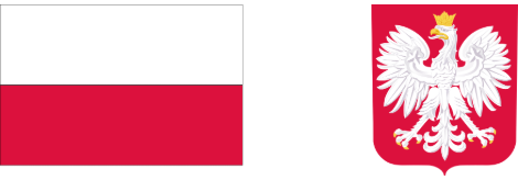 Flaga i godło Rzeczypospolitej Polskiej